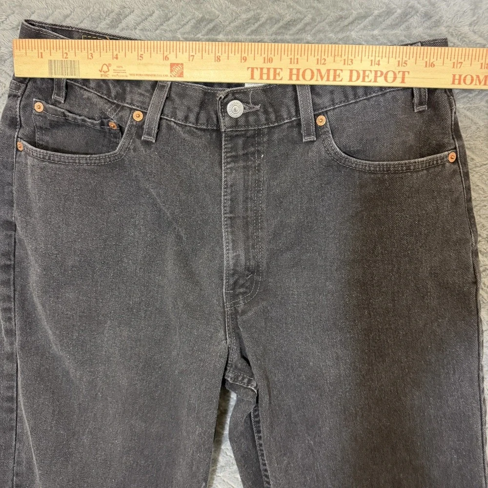 Vtg Levis 550 Black Jeans Tag 36x32/Fits 33x30 Relaxed Fit Straight Leg USA